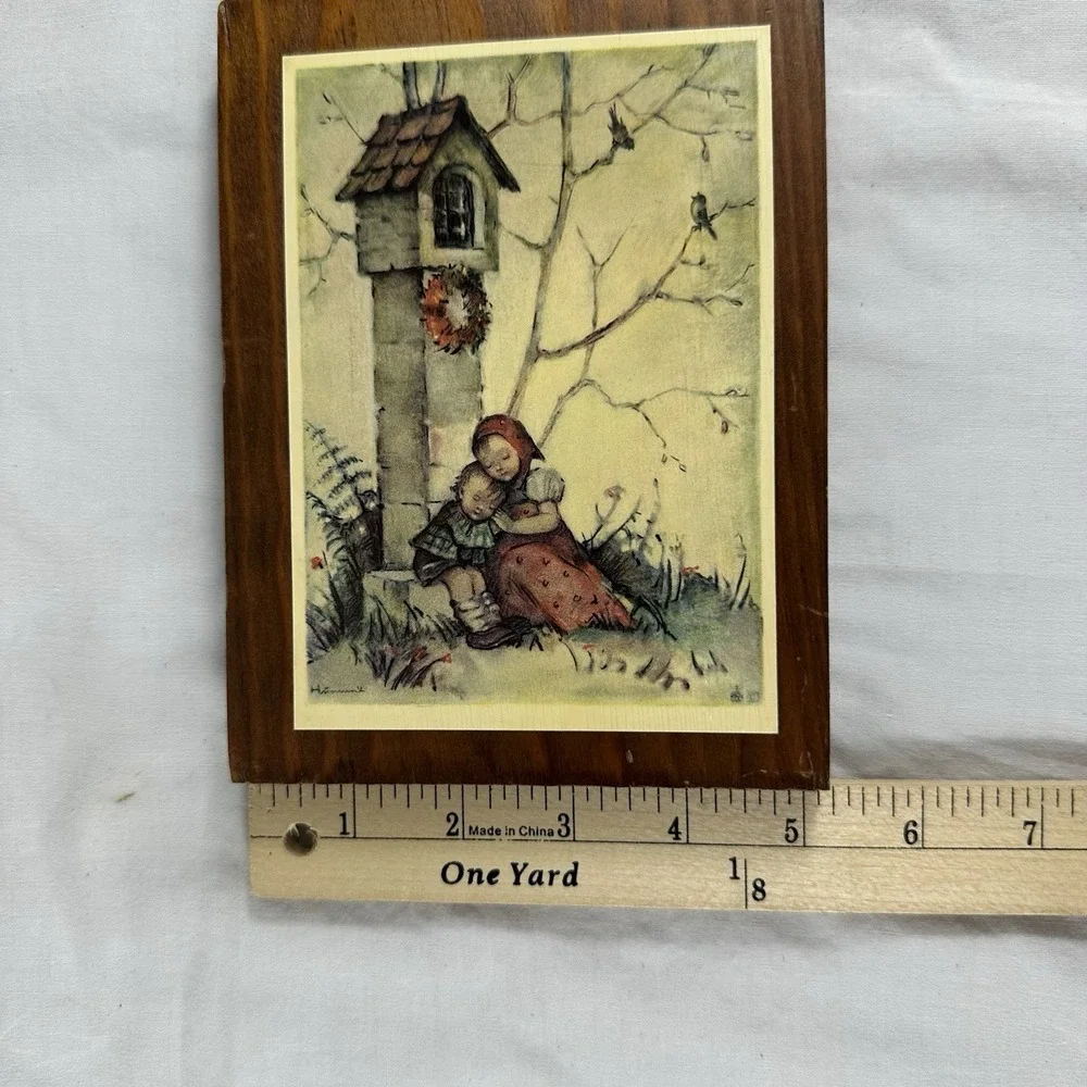 Vintage Set of 4 Hummel Wood‎ Wall Plaques 5
